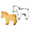 Stainless Steel Horse Cookie Cutter 2026 Year of the Horse Baking Mold for Holiday Pie Cake Fondant Decorating Kitchen Bakery