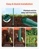 Garden Stakes, 25 Pack, 1800 Mm, Plastic Coated Metal Tomato Stakes, Garden Sticks for Plants Support, with Pointed End and Non-Slip Bumps for Growing