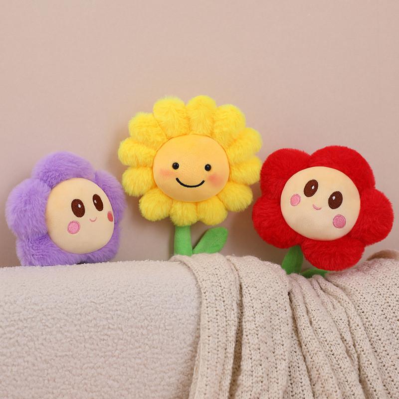 Simulation Sunflower Plush Toy Realistic Flower Stuffed Animal For Home Decor