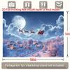 2D Winter Wonderland Christmas Backdrop Santa Sleigh & Reindeer Background
