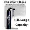 200PSI High Pressure Tank Pump Inflator Tyre Air bottle Tire Booster 1.3L With Valve Gas Cylinder For Bike Vacuum Tubeless Tire