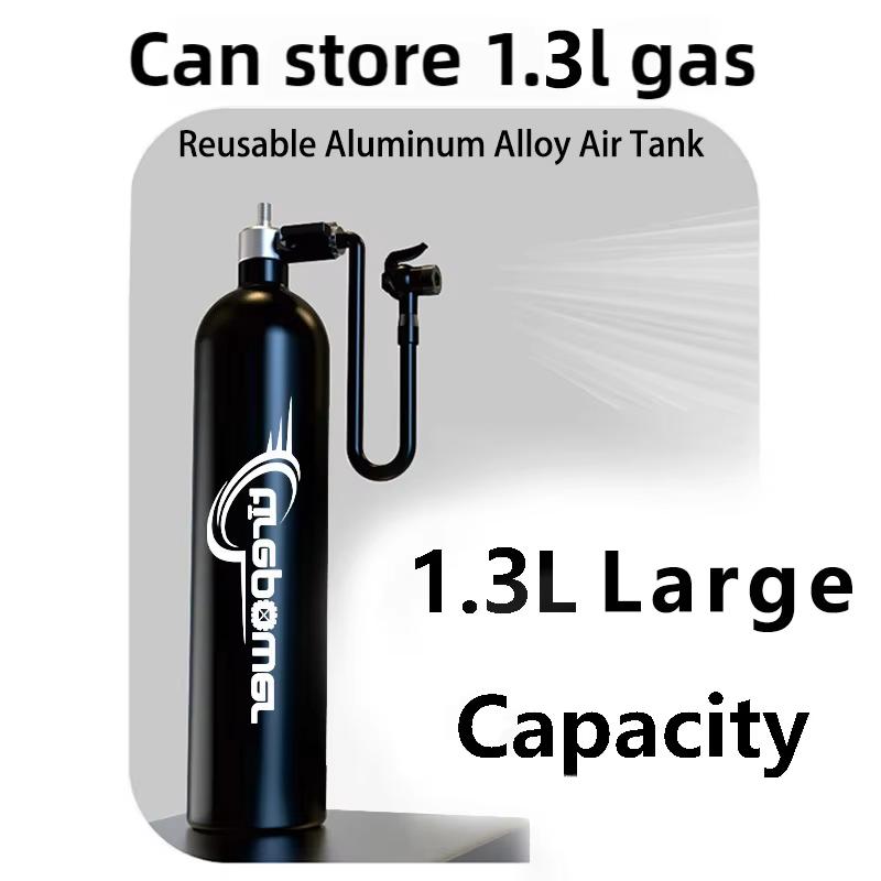 200PSI High Pressure Tank Pump Inflator Tyre Air bottle Tire Booster 1.3L With Valve Gas Cylinder For Bike Vacuum Tubeless Tire