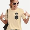 Maglietta Divertente per Donne Adolescenti T-shirt Abbigliamento Vintage Streetwear Uomo Tasca Intelligenza Fumetto Quotidiano Stile Harajuku Moda