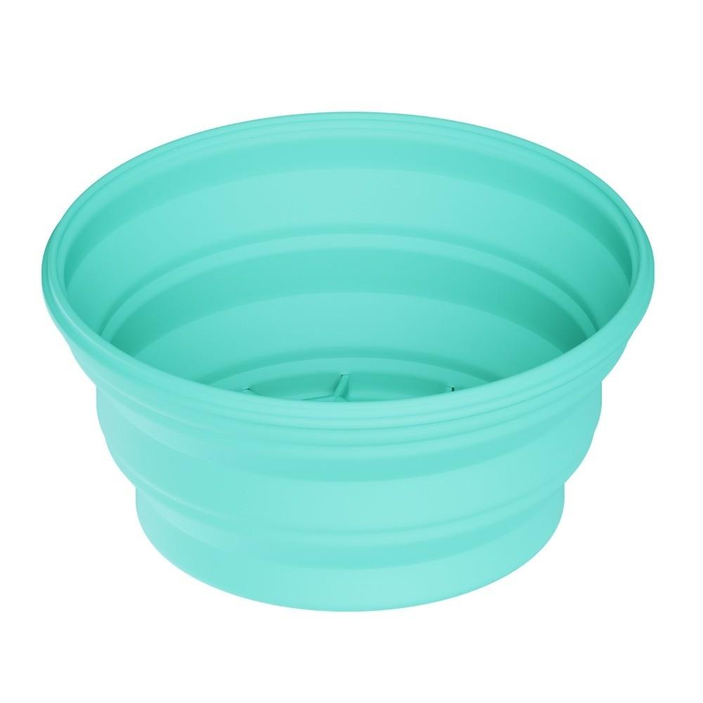 Silicone Portable Ice Basin Foldable Face Dipping Bowl Face Ice Bath Bowl Beauty Tools Green