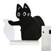 Acrylic Cat Whiskers Collection Ornaments Magnetic Cartoon Cat Refrigerator Sticker Cat Hair Storage Memorial Box