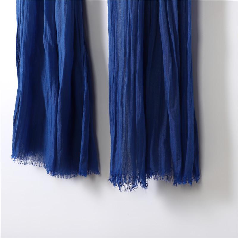Extra Large Flowing Ethnic Dance Scarf - 120x260cm, Pure Cotton Silk Zen Gauze