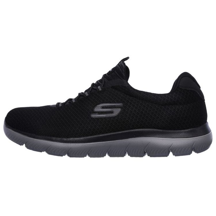 Skechers Summits Тканевые Удобные Спортивные Амортизирующие Прочные Низкие Повседневные Кроссовки Мужские Черные 52811-BKCC 39