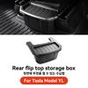YZ For Tesla Rear Seat Storage Box Model Y YL Juniper Center Console B Backseat Trash Can Garbage Bag Tray Car  Accessories