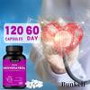 Vitamin C 120 mg, 99% reiner Trans-Resveratrol-Extrakt 500 mg, 120 Kapseln pro Flasche