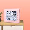 Digitale Wand-Tischuhr mit Temperatur, Luftfeuchtigkeit, Datum, Woche, großem LCD-Display, batteriebetriebener Wecker für Schlafzimmer