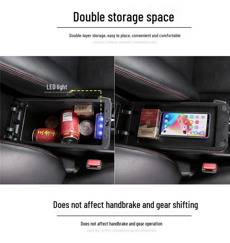 2018 VW Polo Armrest Box & Accessories for Center Console Upgrade 2017+