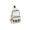 School Backpack with Piano Pattern for Teen Girls High School Students Cute Versatile Travel Daypack
