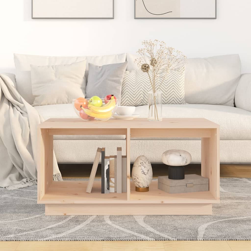  Coffee Table, 80x50x40 Cm, Solid Pine Wood