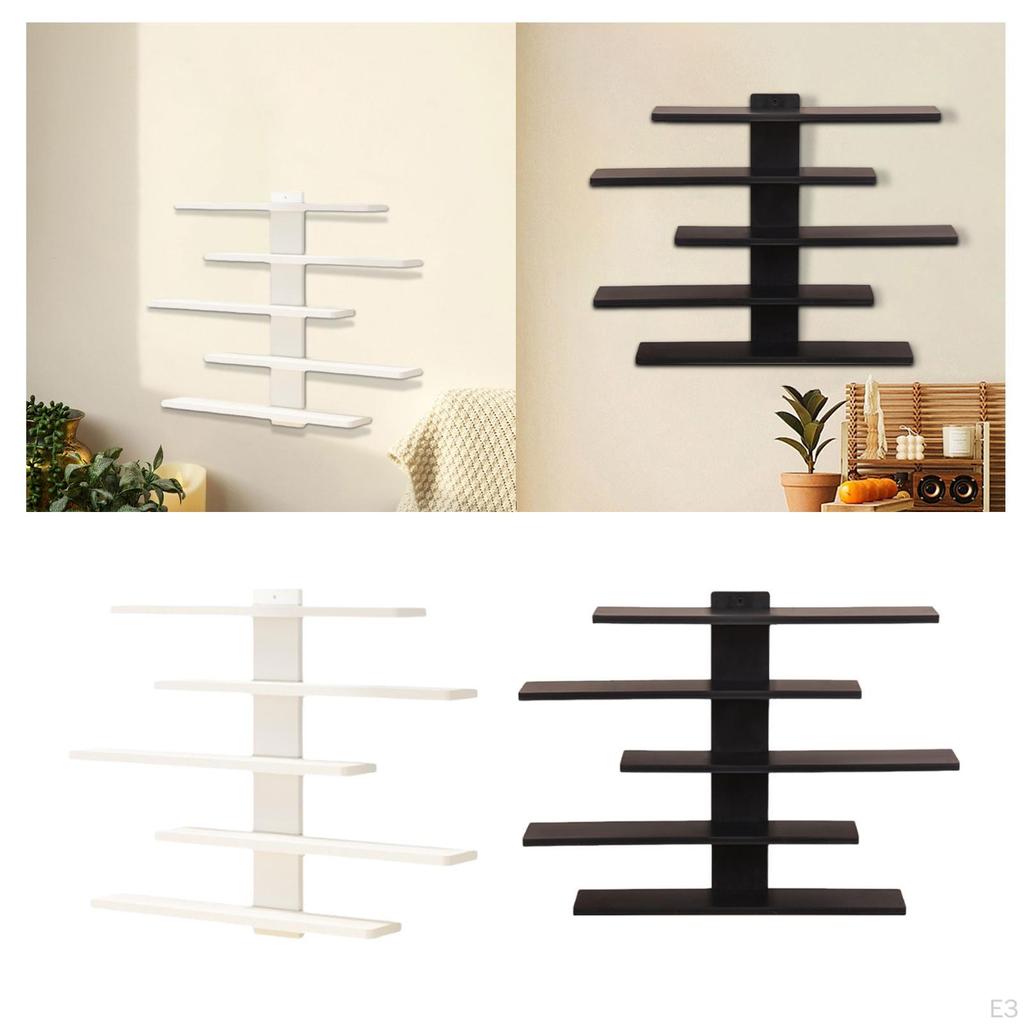 5 Tier Wall Shelf for Action Figures, Toys, Keepsakes, Display Dorm, Kids Room, Home