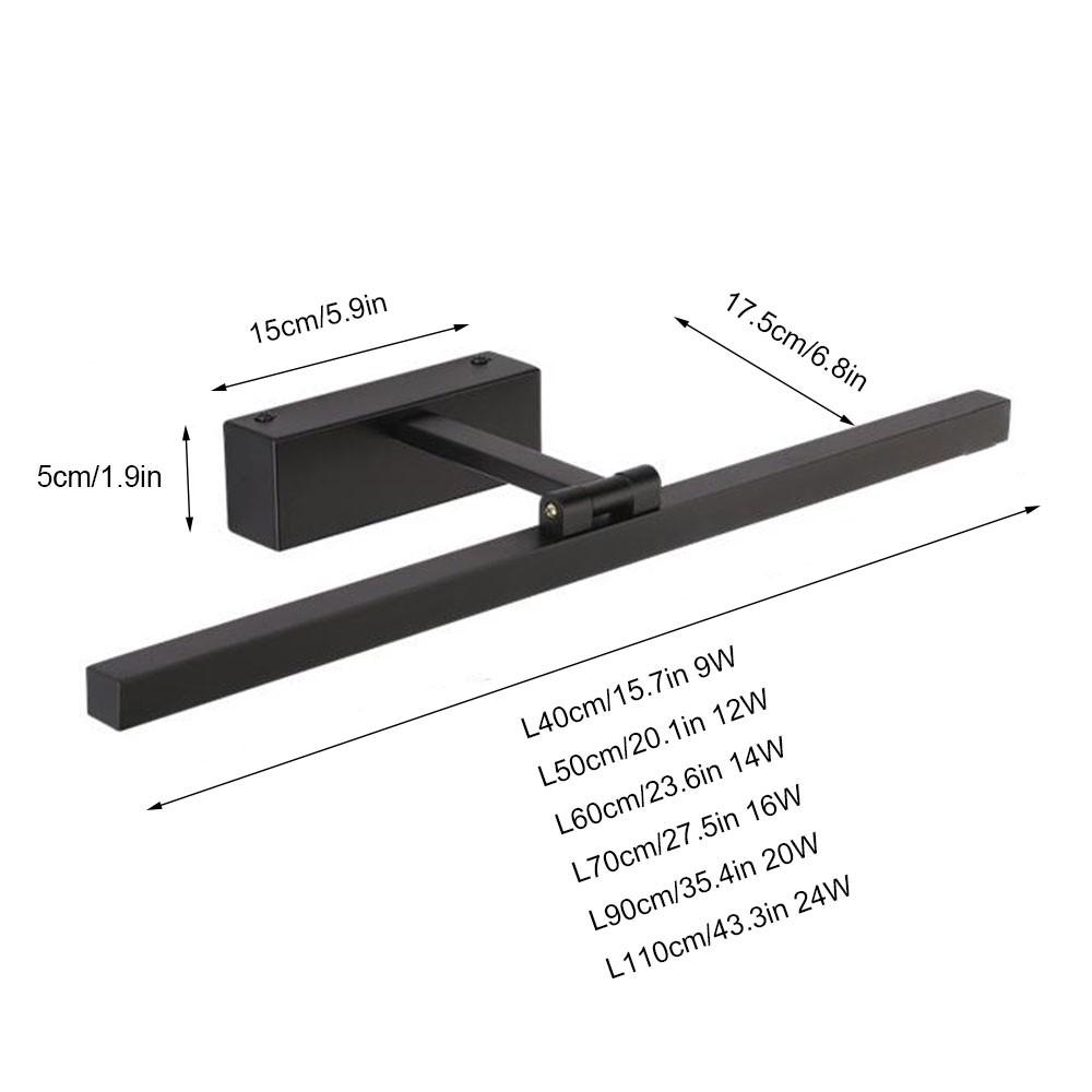 AC85-265V Modern LED Wall Lamp Bathroom Mirror Light Bedroom Bedside Wall Light Room Decor Indoor Lighting Device