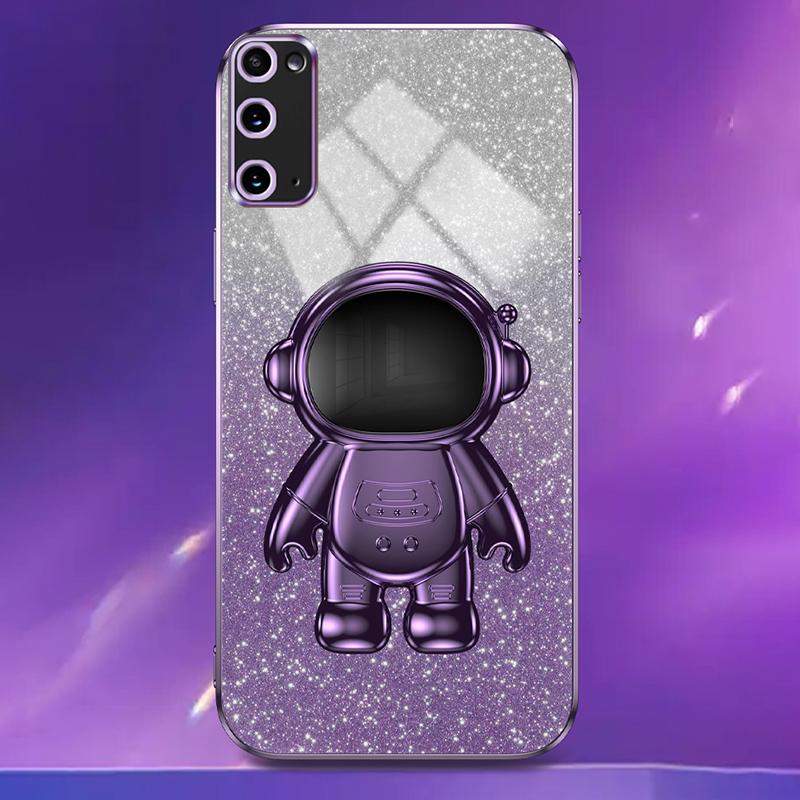 For Samsung Galaxy S20 4G/5G Stable Kickstand Phone Case PC+TPU Cell Phone Cover