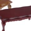 1:12 Wooden Tea Table For Dolls Mini Furniture Toys Dollhouse Pretend Play Toy