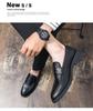 Men's British Style Slip-on Loafers: Comfortable, Breathable Business Casual Leather Shoes