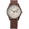 Champion Solar Analog Watch Waterproof with Urethane Band Brown