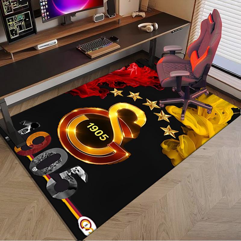 Galatasaray Football Club Crest Area Rug Office rug, Chair Rug, Decor Carpet Livingroom bedroom Mat, Large Size Fan gifts Christmas gifts