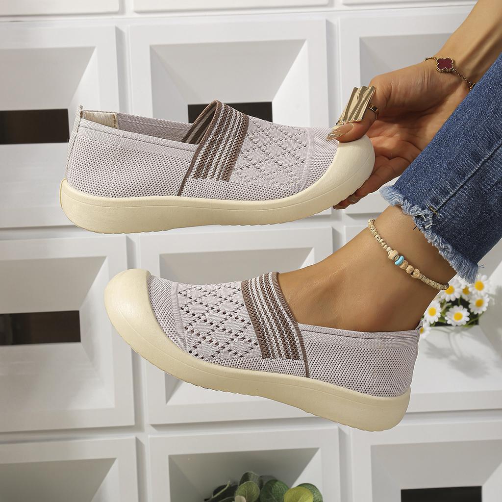 Mesh-panel Open-toe Casual Shoes for Women - Soft Sole with Anti-slip Properties