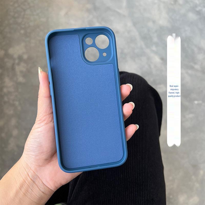 iPhone 12 Liquid Silicone Soft Case - Fits iPhone 13, 14, 16 Pro Max, Velvet Lining, Protective Shell.