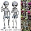 Outer Alien Space Garden Statue Figurine Ornaments Home Yard Sculpture Decor