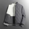 High-end Men's Autumn and Winter Double-sided Cotton-padded Clothes, New Business Baseball Collar Jacket, Casual Jacket, Large-size Cotton Clothes.