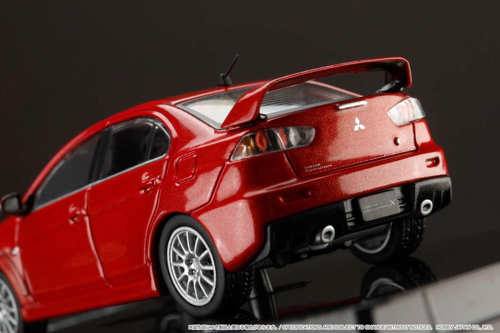 HJ64 Mitsubishi Lancer Evolution 10 Red Metallic 1/64 (Finished Model)