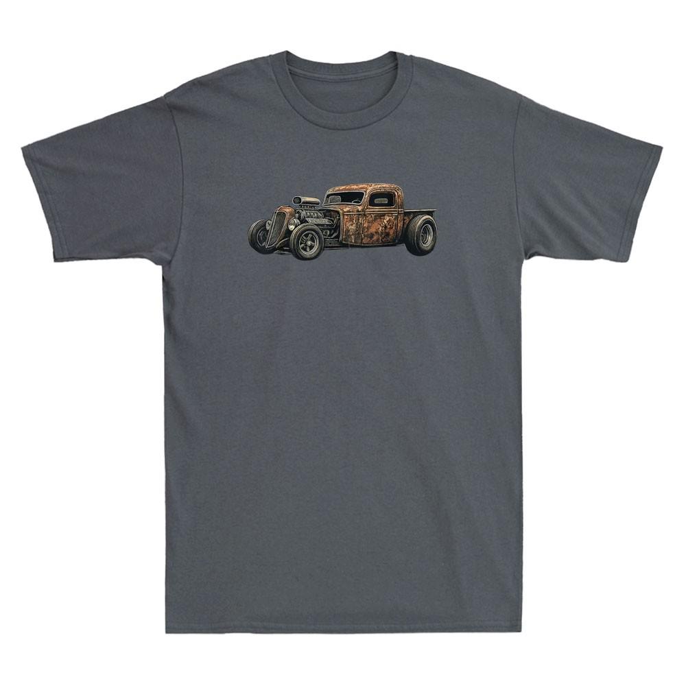 Rat Rod Rust Bucket Retro Hot Rod Car Design Vintage Unisexs Short Sleeve Tshirt