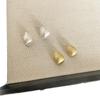 Elegant Frosted Metal Water Drop Earrings – Chic, Versatile & High-End