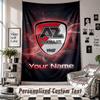 Wall Hanging Tapestry With Custom Name & Text, AZ Alkmaar Decorative Tapestry For Bedroom