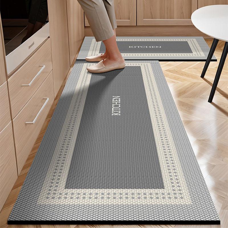 Küchenteppich Imitation Leinen Design Fußmatte Wasserabsorbierend Rutschfest Kieselgurmatten Badezimmerbereich Teppiche Tapetes De Cocina