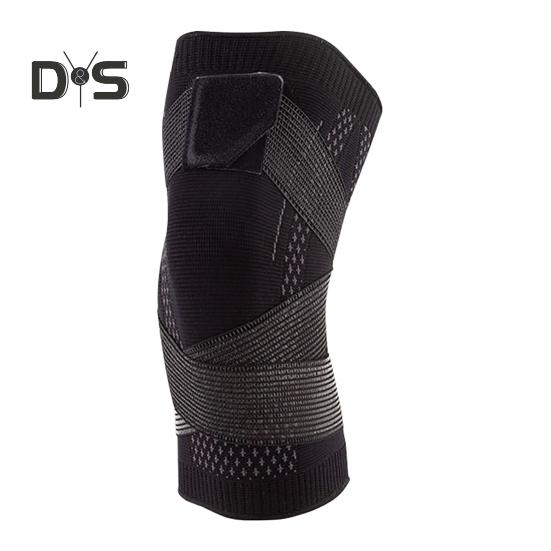 

Спортивный компрессионный наколенник для лечения артрита передней крестообразной связки, облегчения боли в суставах, поддерживающий рукав для бега, тренировок в спортзале, походов XXL чёрный