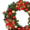 Christmas Wreath, 15.75 Inch Winter Holiday Christmas Decoration for Window