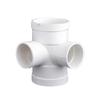 PVC 50mm Vierweg-Abflussrohrverbinder