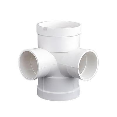 PVC 50mm Four-Way Drainage Pipe Connector