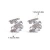 Stylish Floral Ear Clip Jewelry Stainless Steel Flower Earrings Comfort Wear Daily Accessory Fashion Accessories