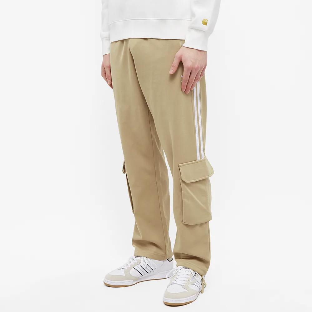 adidas Originals Trefoil Logo Print Cargo Pants Men Bottoms Khaki HD2512