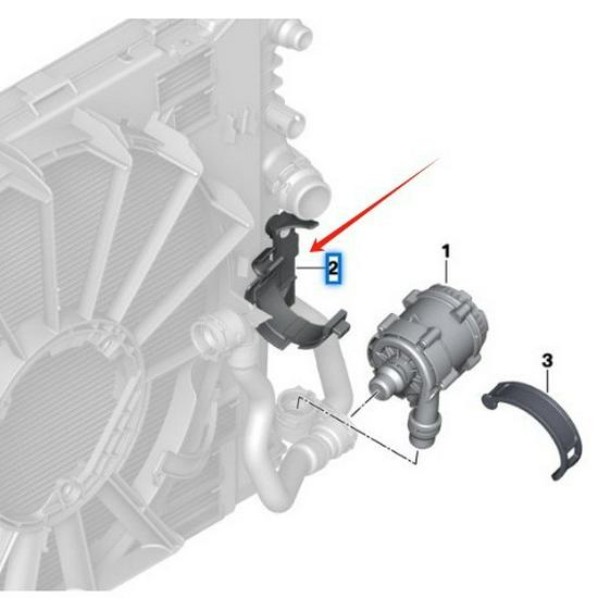BMW 7 Series G11/G12 Water Pump Bracket 17118632136