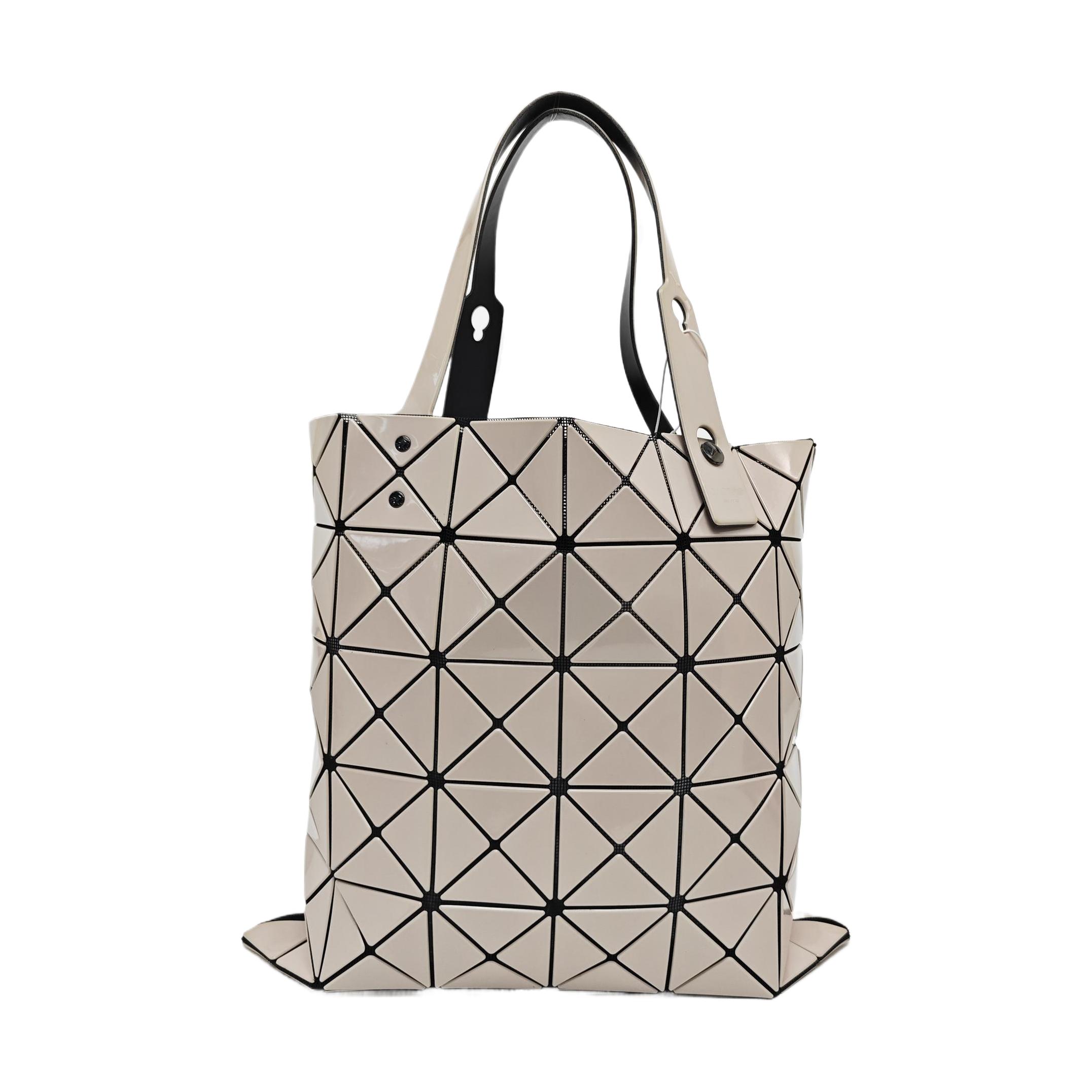 [Pre-Owned] Lucent Khaki Special Material Geometric Tote Bag - Very Good #1CUH7Z5 ONE SIZE