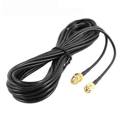 1PC RP-SMA konektor SMA samec na samici prodlužovací kabel Měděný napájecí vodič pro koaxiální koaxiální WiFi síťovou kartu RG174 routerová anténa
