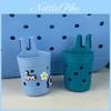 Borsa da Spiaggia Portatile in Eva con Portabicchieri e Materiale Impermeabile per le Giornate Estive in Spiaggia