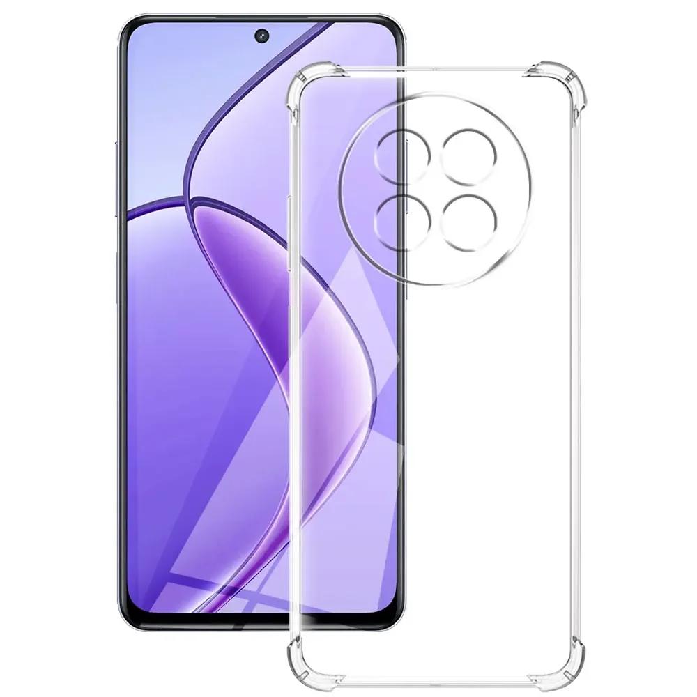 

Для Realme 12 Pro 5G Чехол Прозрачный Противоударный Силиконовый Мягкий Чехол Для Realme 12 Plus / Realme 12X Coque на Realme 12 Pro Plus Funda Realme 12Pro 5G чистый