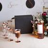 6pc Golden High Quality Plastic Wine Glass Disposable Cup Durable Party Wedding Festival Plastic Cup Bar Wine Supplies