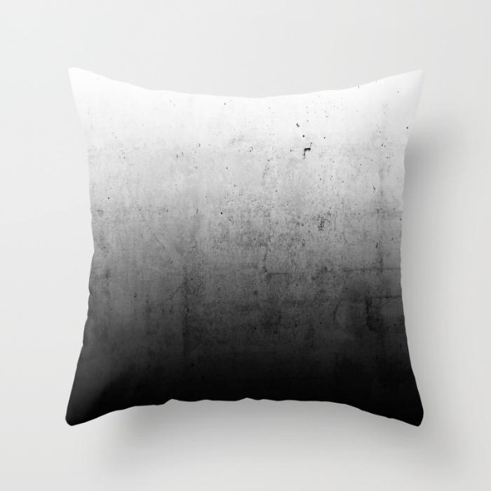 Nordic Style Black White Geometric Pillow Office Sofa Living Room Bed Headrest Car Sleeping Pillowcase Customizable Pp Cotton