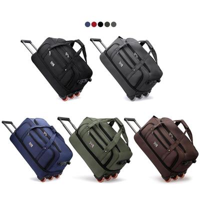 Oxford Cloth Wheeled Travel Bag Extra-Large Foldable Wheeled Duffel Bag Unisex Travel Packing Storage Bag