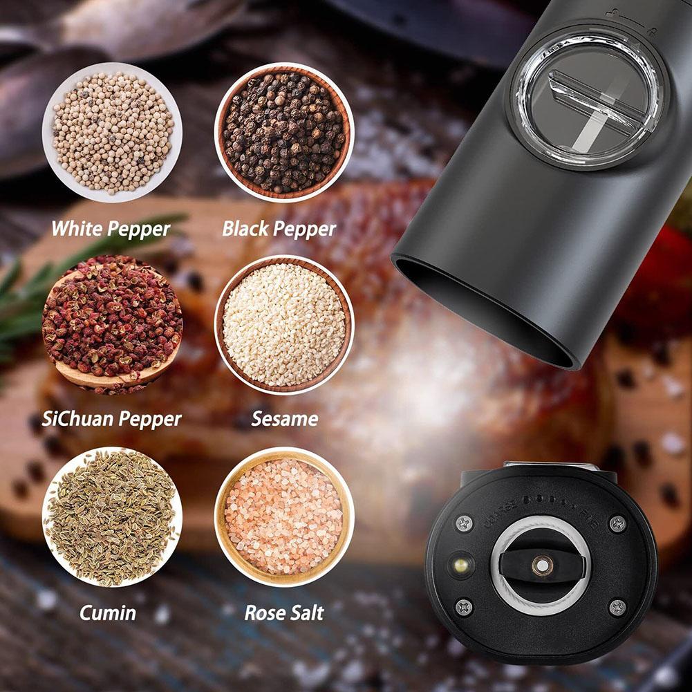 Part Name Electric Salt Pepper Grinder Push Of A Button