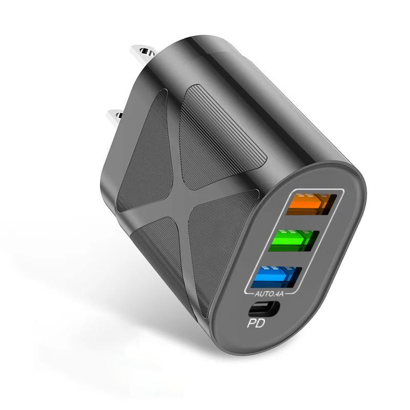 PD33W QC3.0 Multi-Port 65W GaN Fast Charger, 9V/12V US Standard
