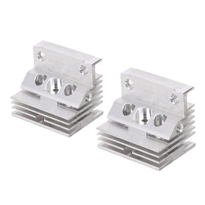 2 Stück 3D-Drucker Hotend Kühlkörper Aluminiumlegierung Kühlkörper Kühlblock Ersatz für K1 K1